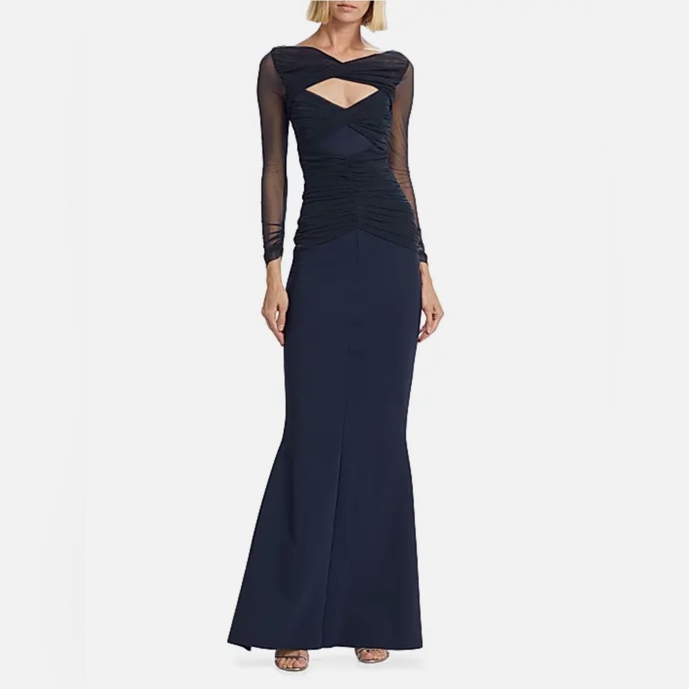 Chiara Boni La Petit Robe Blue Notte Gown NWT Size 52 (US size 16) - Picture 2 of 4